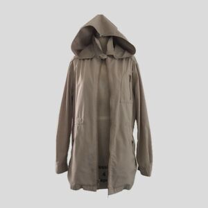 London Fog Vintage Neutral Tan Short Hooded Lightweight Utility Jacket M